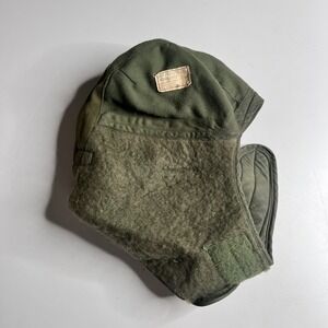US Military Cold Weather Cap Insulating Helmet Liner Olive Drab Trapper Hat